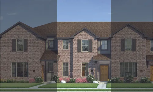 Crockett with Elevation 4A Brick Exterior 2023 Townhomes
