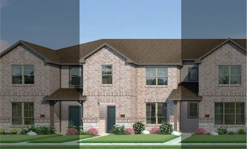 Houston with Elevation 6B Stone Exterior 2023 Townhomes