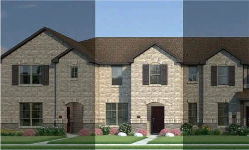 Houston with Elevation 5A Stone Exterior 2023 Townhomes