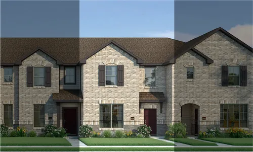 Travis with Elevation 5A Stone Exterior 2023 Townhomes