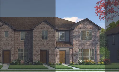 Houston with Elevation 4B Brick Exterior 2023 Townhomes