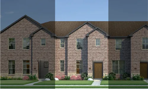 Crockett with Elevation 4A Stone Exterior 2023 Townhomes