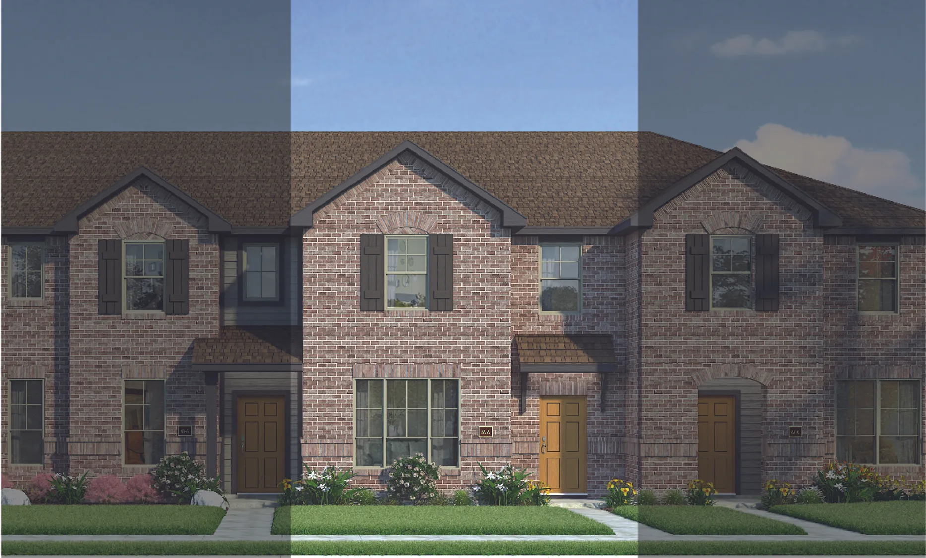 Travis with Elevation 4A Brick Exterior 2023 Townhomes