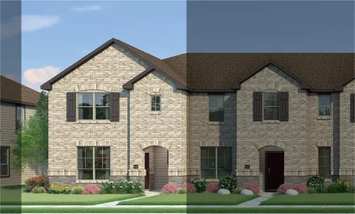 Bowie with Elevation 5A Stone Exterior 2023 Townhomes