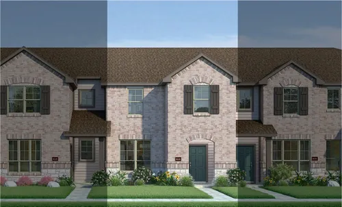 Houston with Elevation 6A Stone Exterior 2023 Townhomes