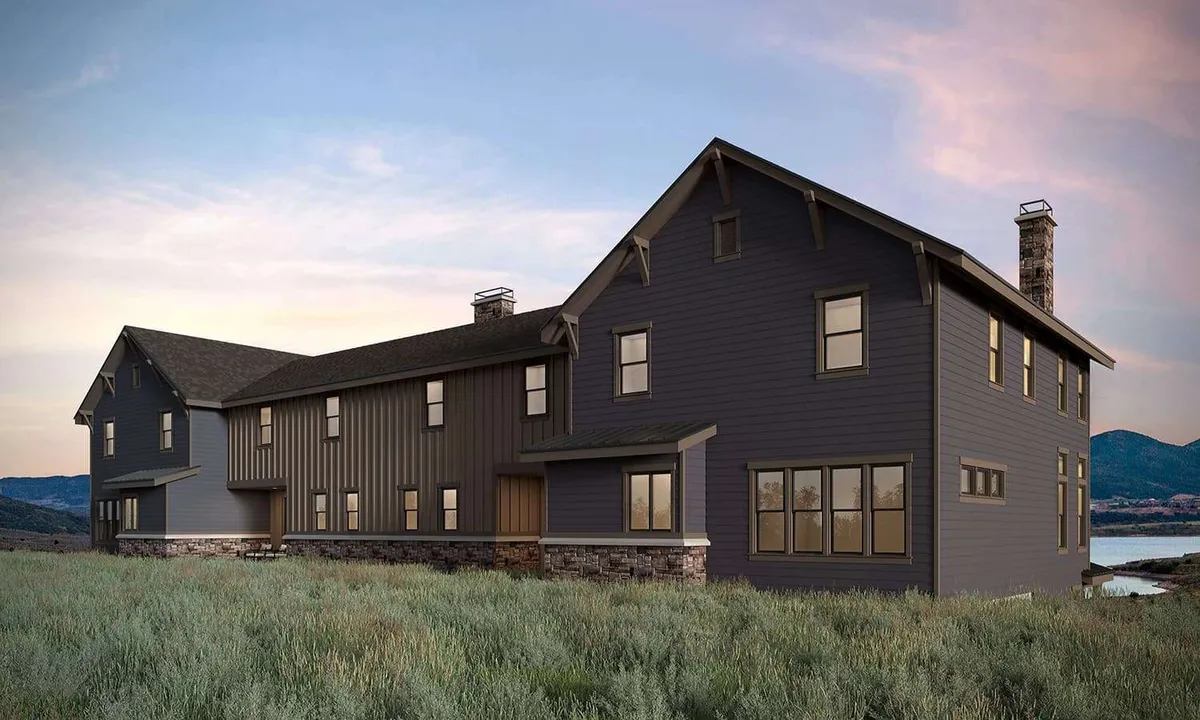 Uphill Cedar 4-Plex | Back