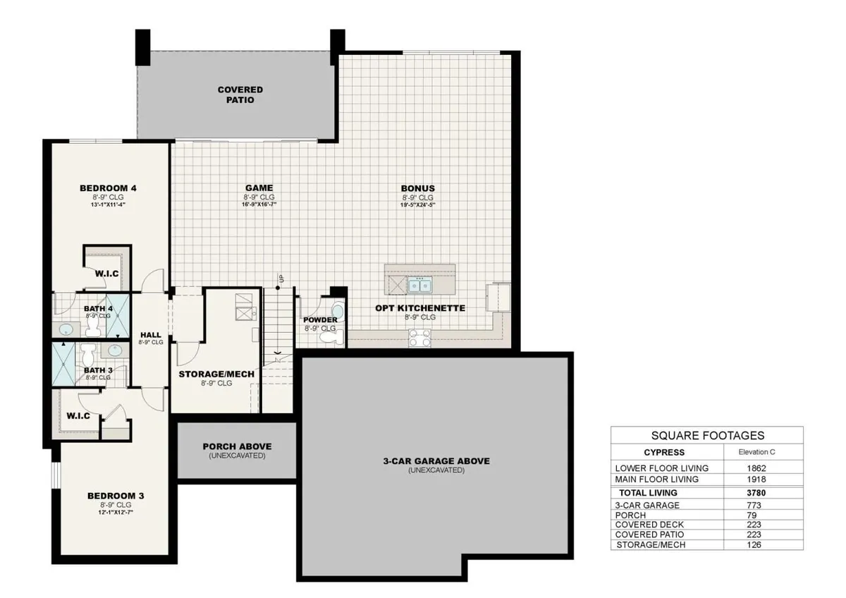 Cypress C | Lower Floor