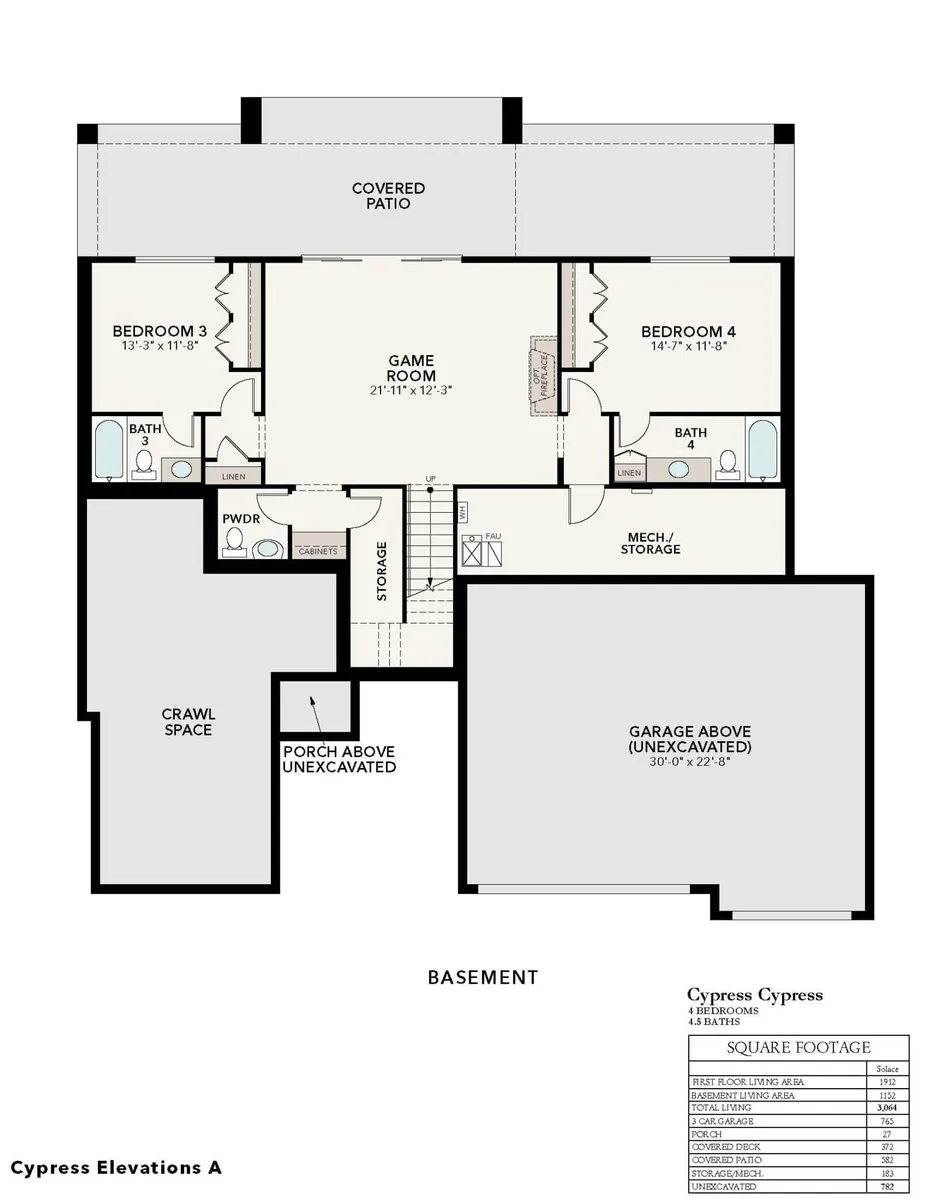 Downhill Cypress A | Basement