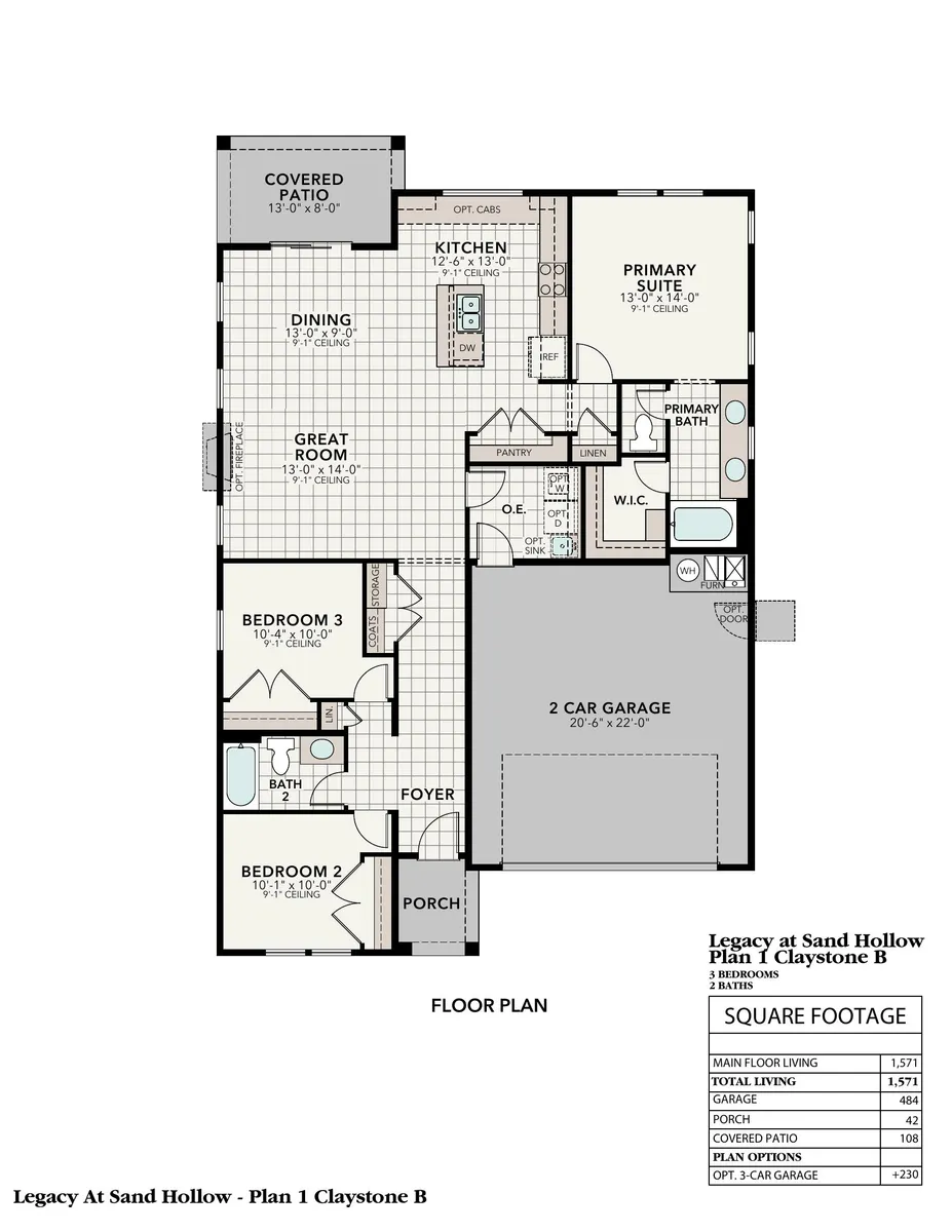 Claystone B | Floor Plan