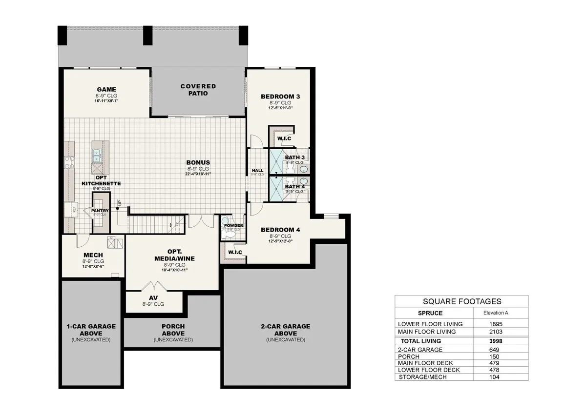 Spruce A | Lower Floor