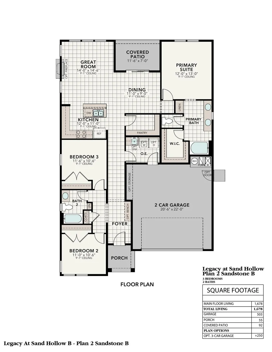 Sandstone B | Floor Plan