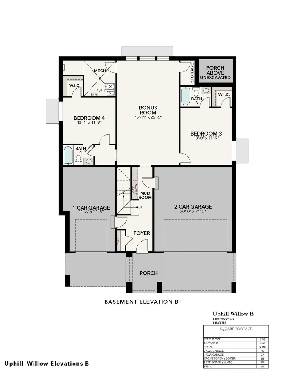 Uphill Estate Willow B | Basement