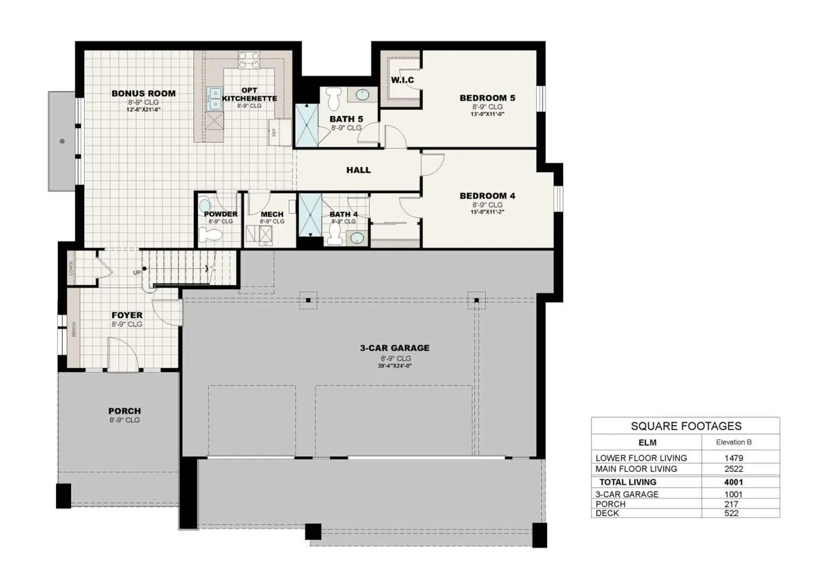 Elm B | Lower Floor