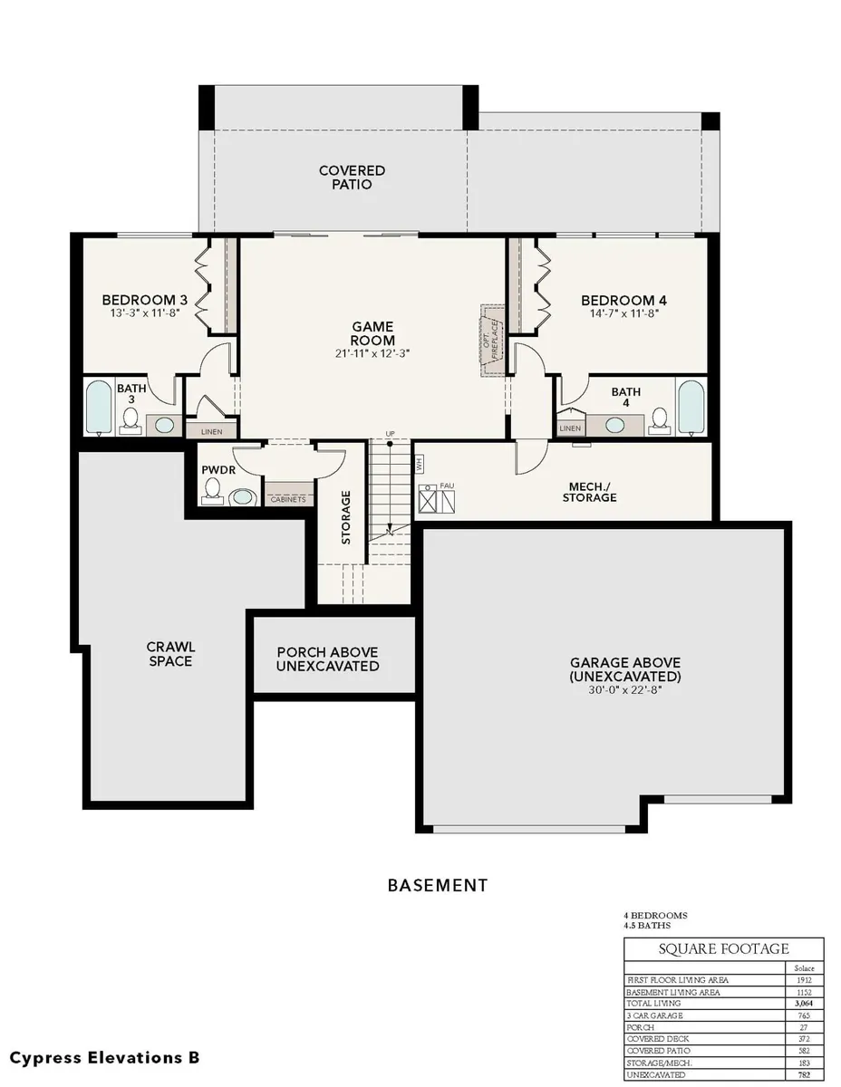 Downhill Cypress B | Basement