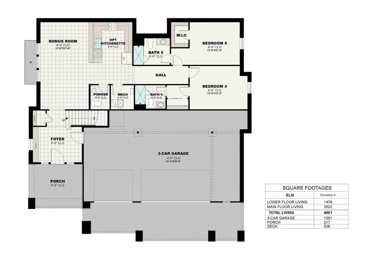 Elm A | Lower Floor