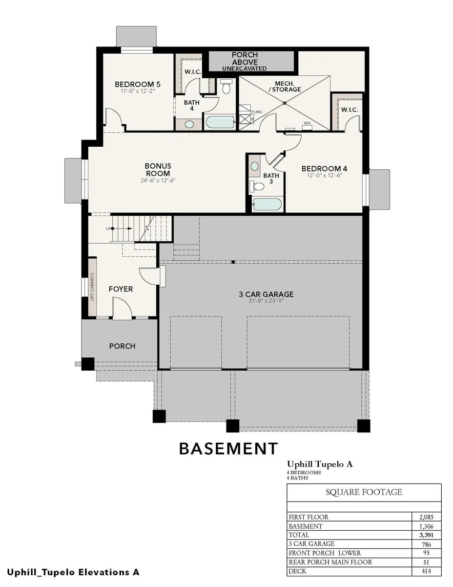 Uphill Estate Tupelo A | Basment