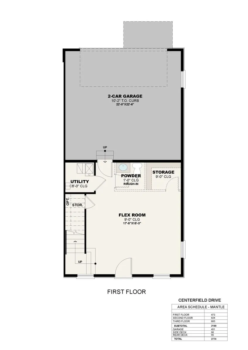 Centerfield Mantle | First Floor