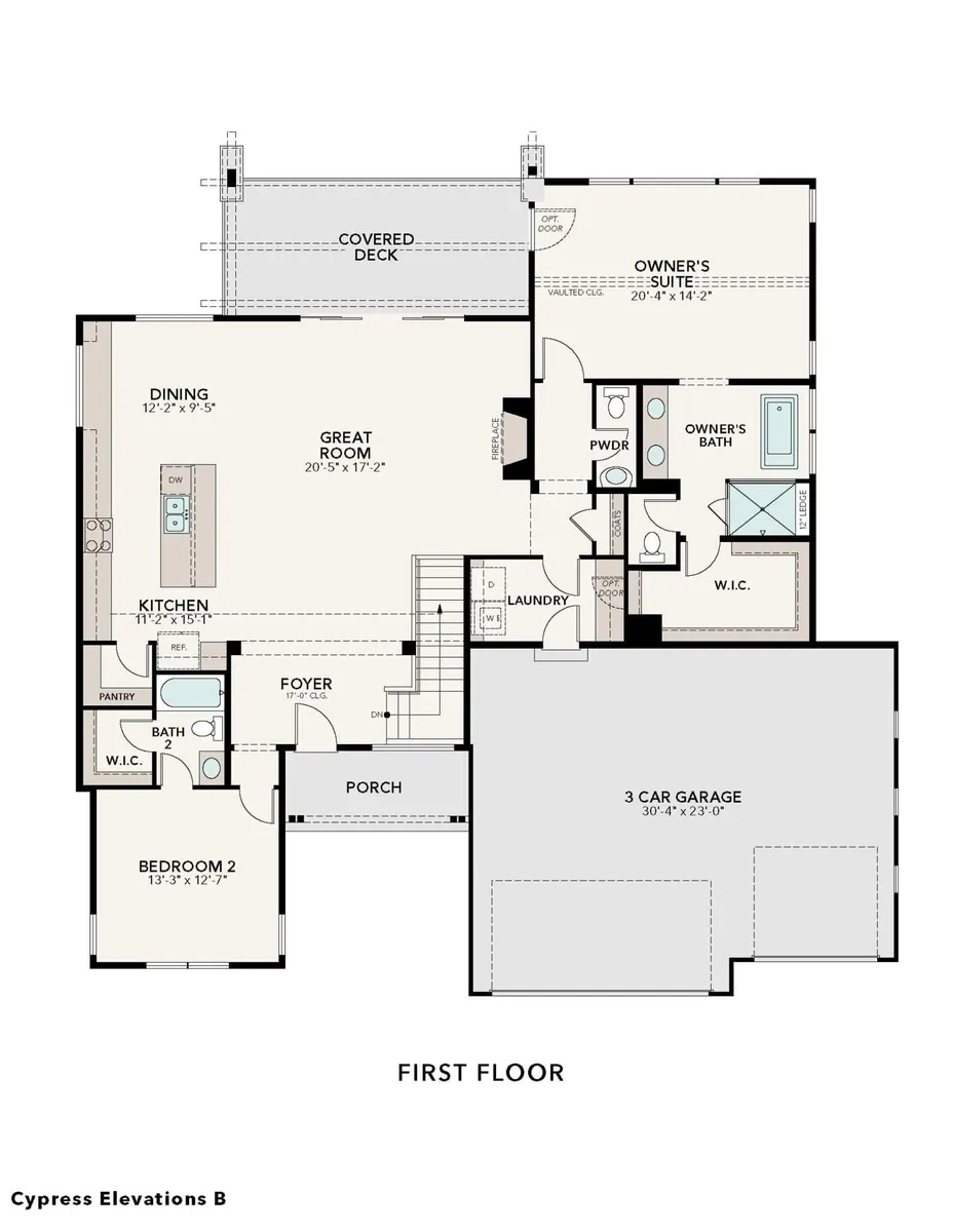Downhill Cypress B | First Floor