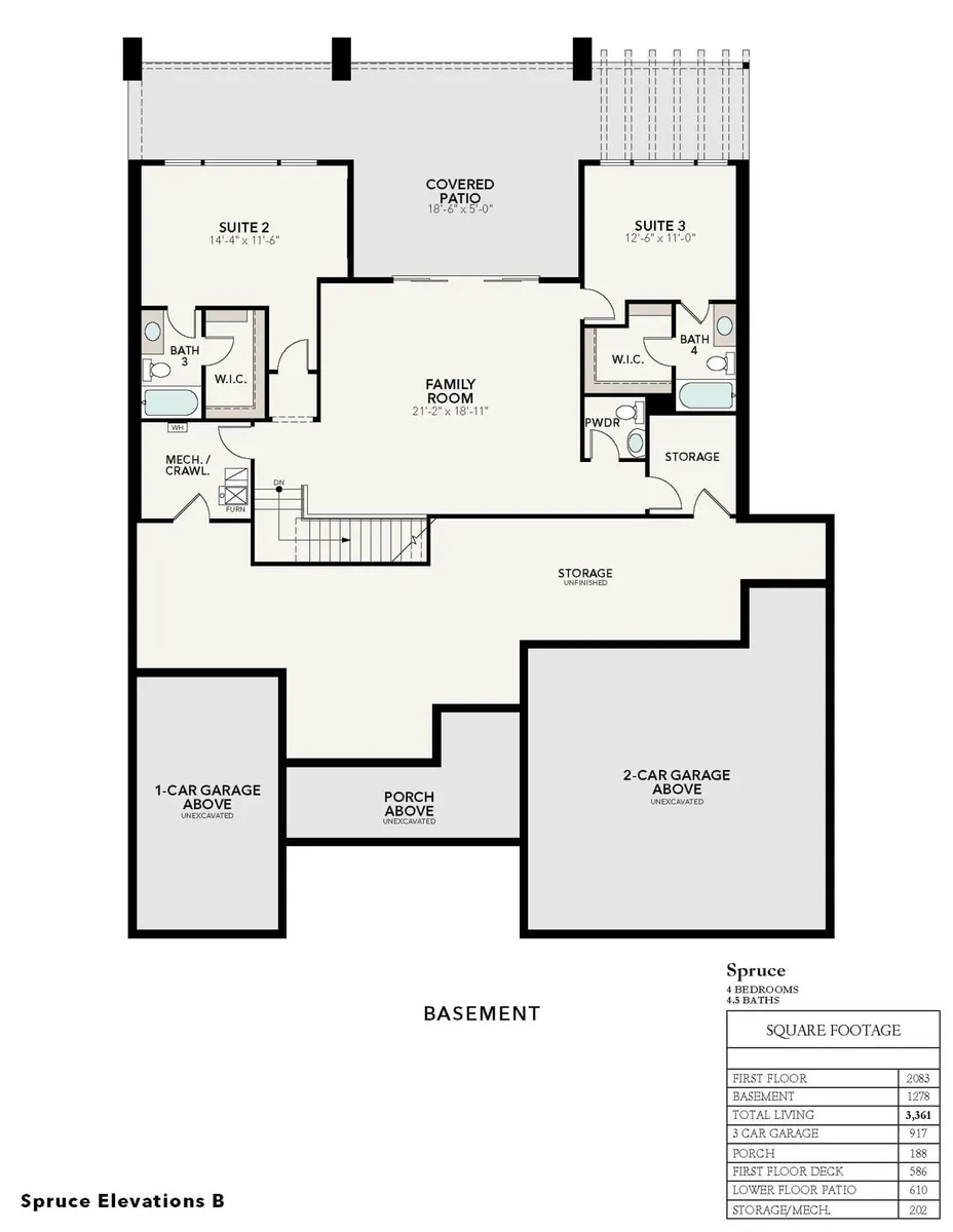 Downhill Spruce B | Basement