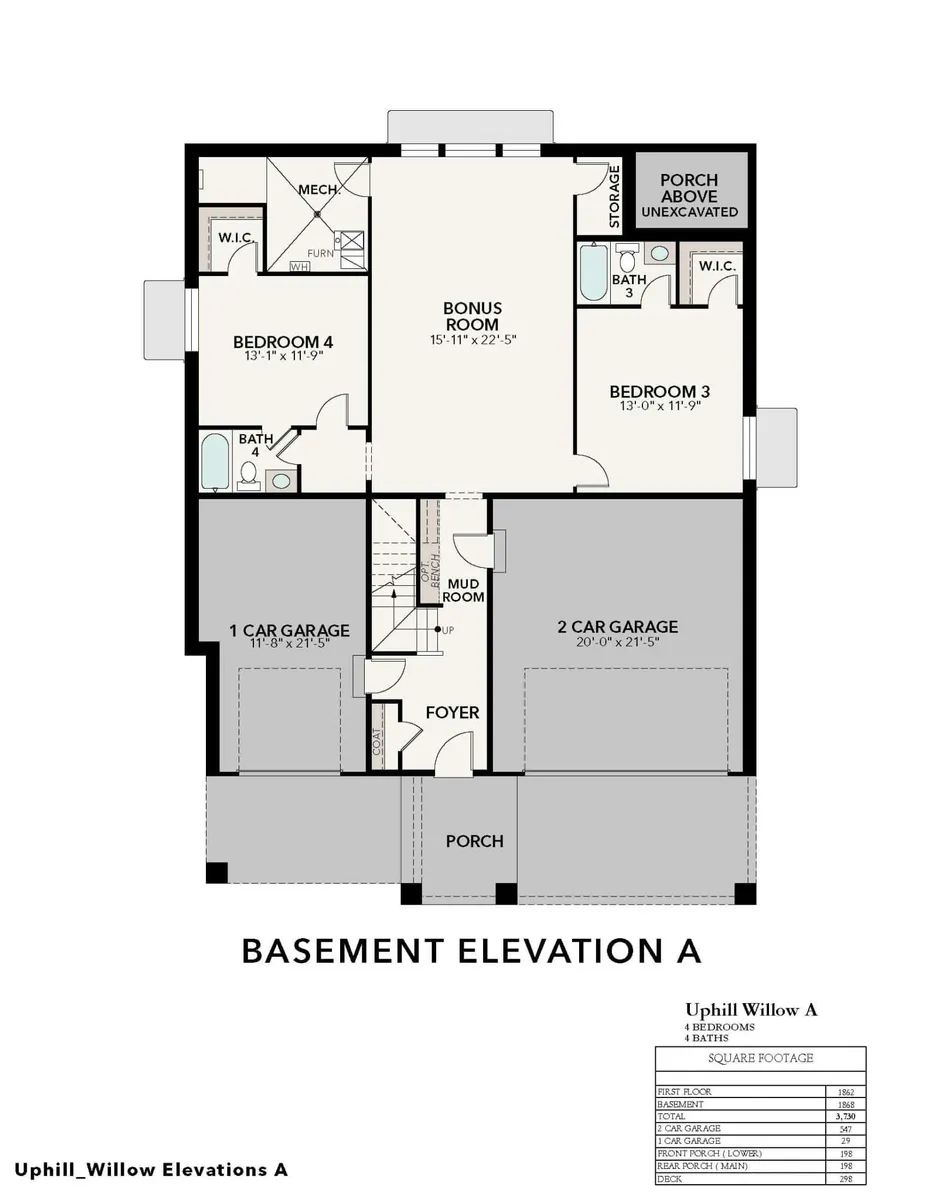 Uphill Estate Willow A | Basement