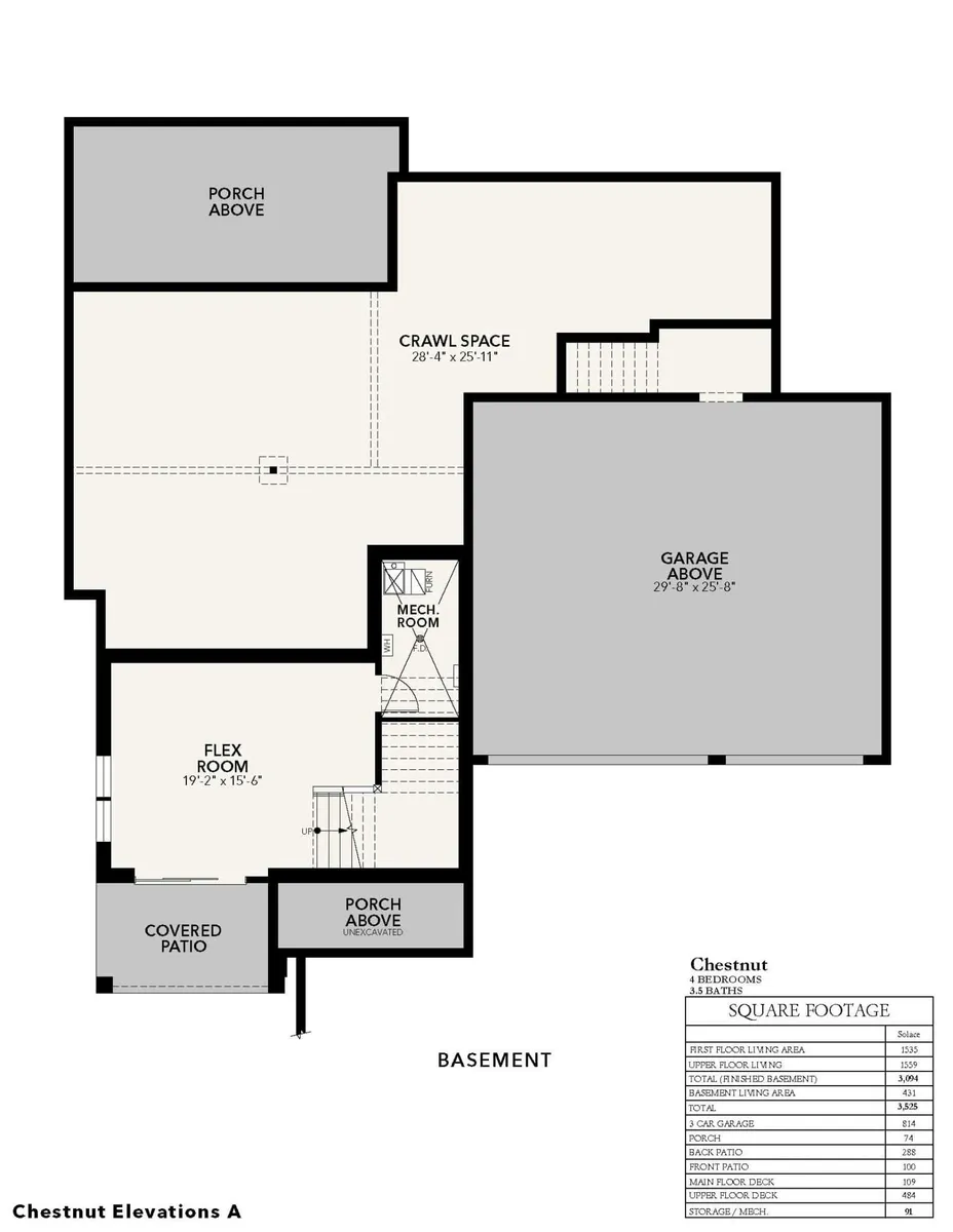 Uphill Chestnut A | Basement