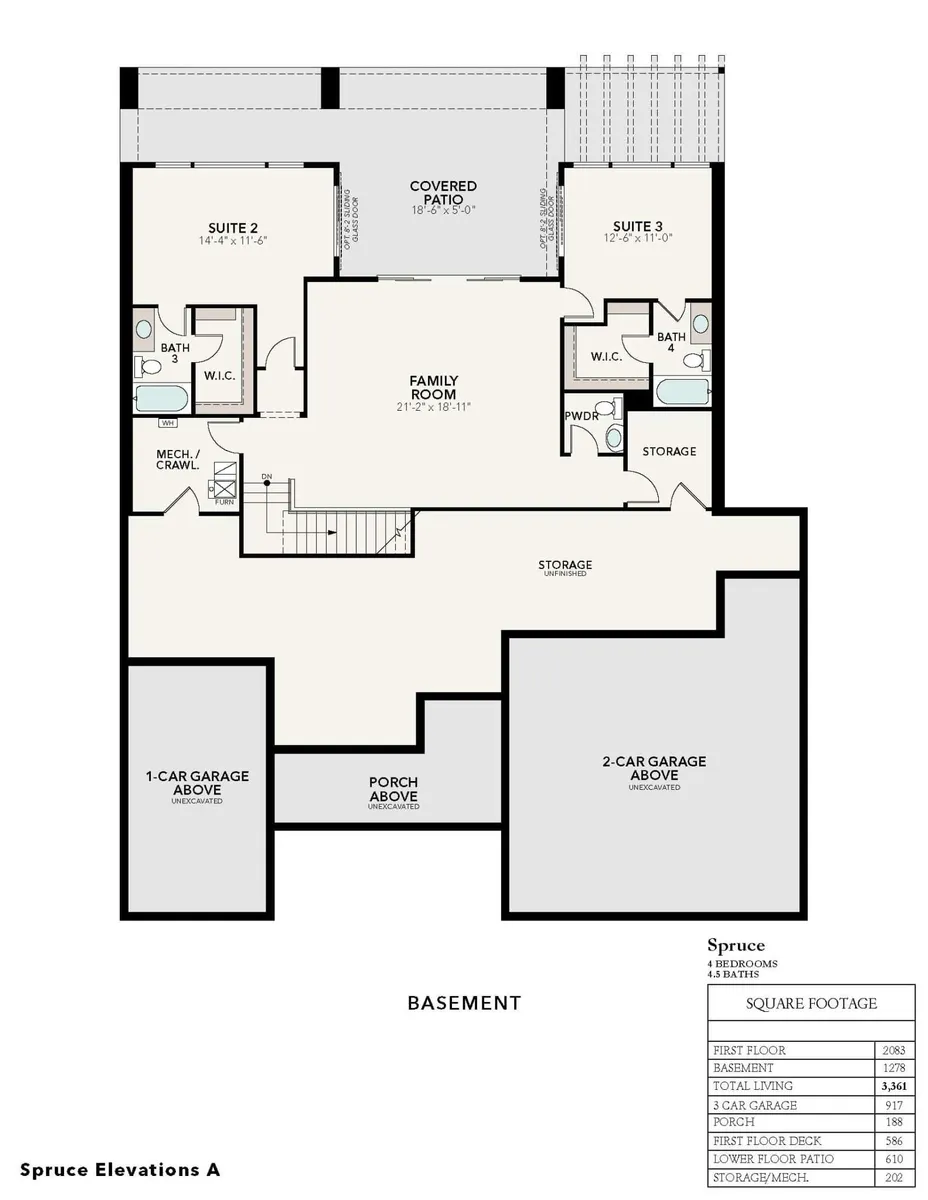 Downhill Spruce A | Basement