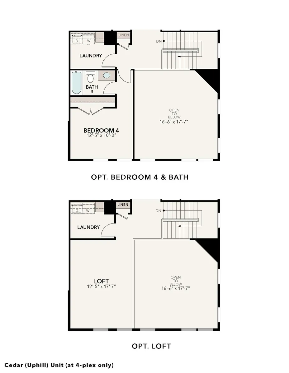 Uphill Cedar 4-Plex | Options