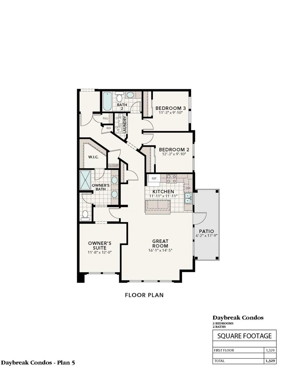 Single Story - Plan 5 | Floor Plan