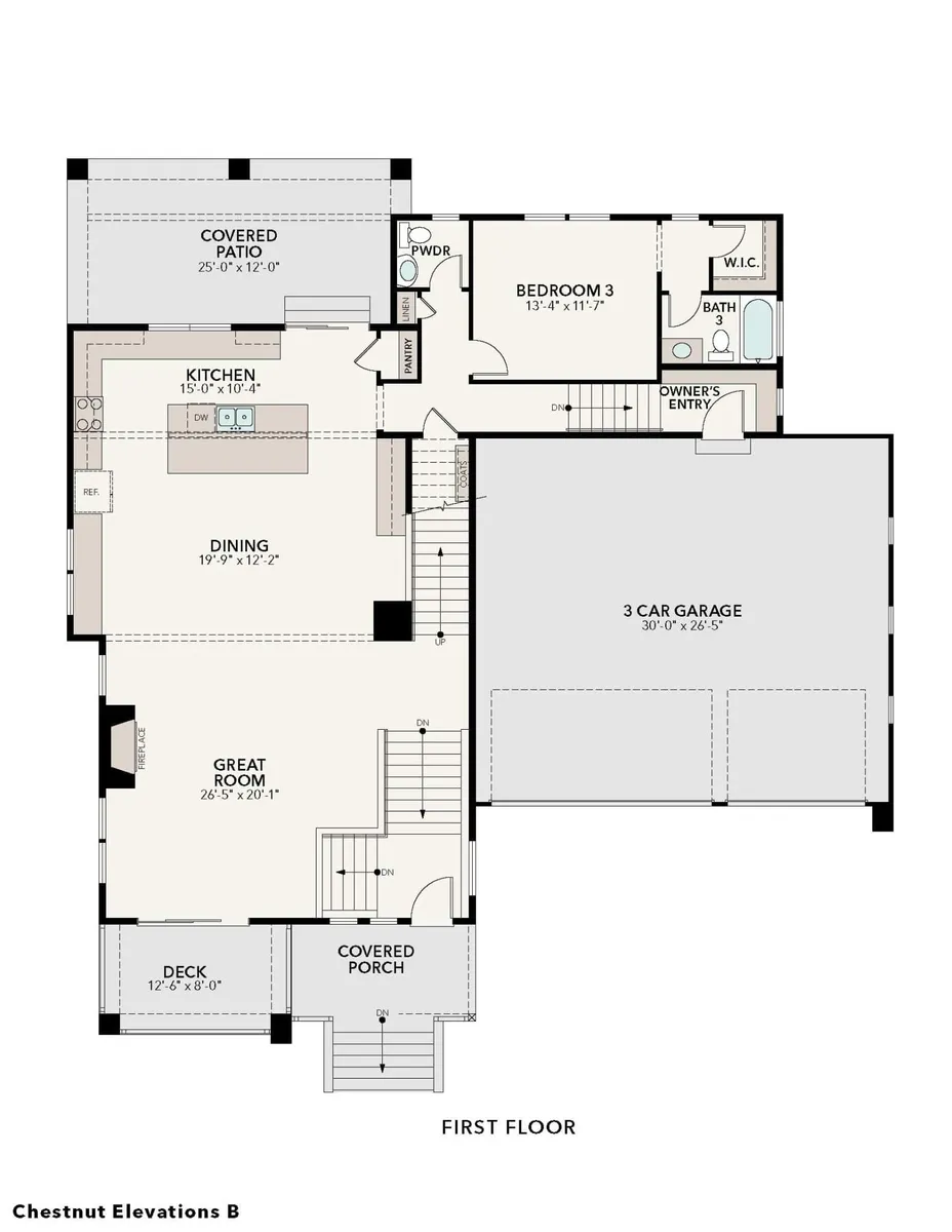 Uphill Chestnut B | First Floor
