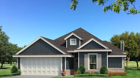 Homes by Taber A Siding Elevation - Navy Blue