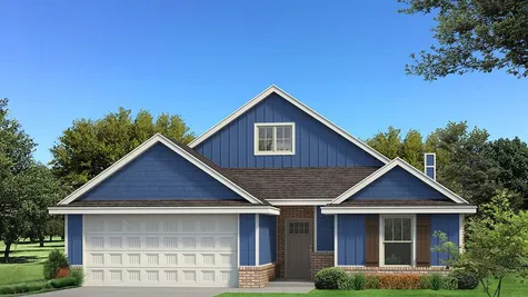 Homes by Taber Kamber A Siding Elevation - Royal Blue