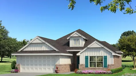 Homes by Taber A Siding Elevation - Pop of Color