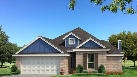 Homes by Taber A Brick Elevation - Royal Blue