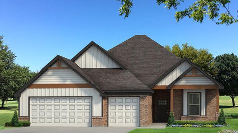 Homes by Taber Mallory PLUS Floor Plan Brick Elevation