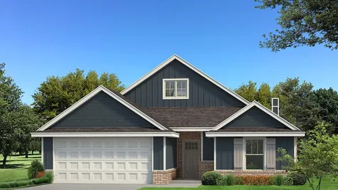 Homes by Taber Kamber A Siding Elevation - Navy Blue
