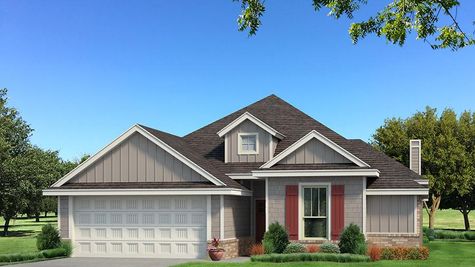 Homes by Taber A Siding Elevation - Light Grey