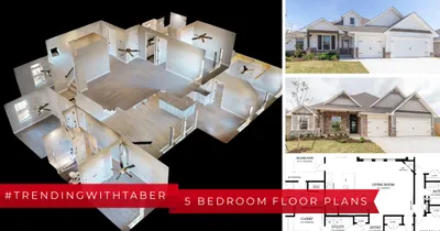 Montage of five-bedroom new homes by Taber