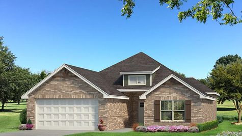Homes by Taber Julie A Brick Elevation - Green