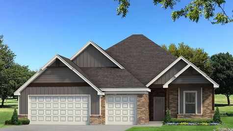 Homes by Taber Mallory PLUS Floor Plan Brick Elevation
