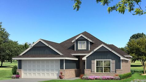Homes by Taber A Siding Elevation - Navy Blue