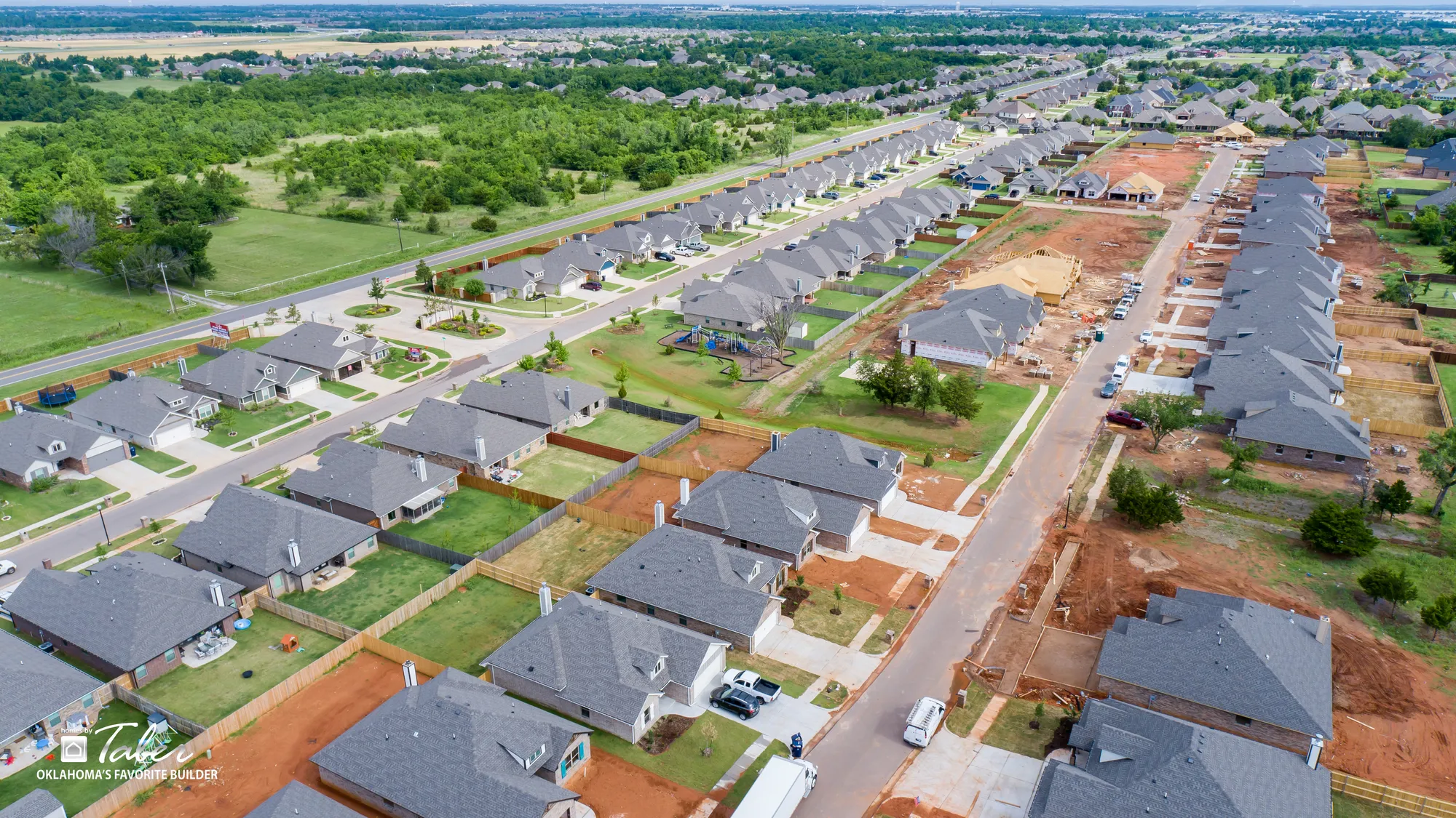 New Homes in Mustang OK in Park Place Heights