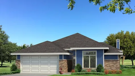 Homes by Taber B Elevation - Royal Blue