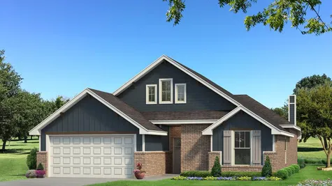 Homes by Taber Teagen A2 Elevation - Navy Blue