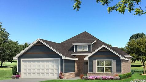 Homes by Taber Julie A Siding Elevation - Navy Blue