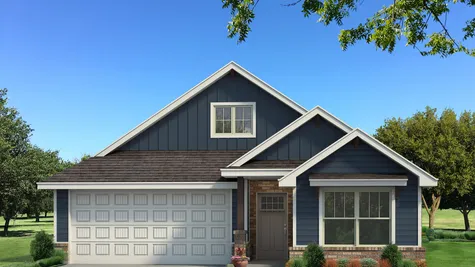 Homes by Taber Dudley Floor Plan with Siding - Royal Blue