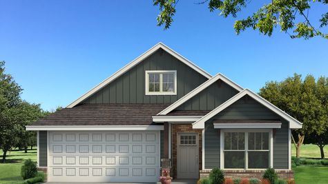 Homes by Taber Dudley Floor Plan with Siding - Green