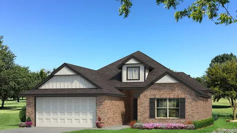 Homes by Taber Hunter Brick Elevation - Black and White