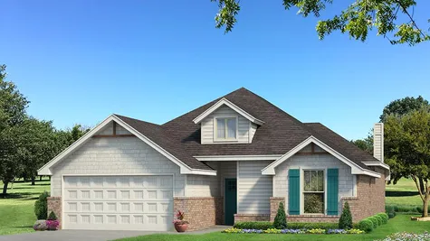Homes by Taber Teagen Siding Elevation - Pop of Color