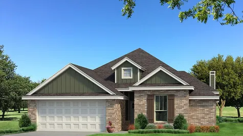 Homes by Taber A Brick Elevation - Green