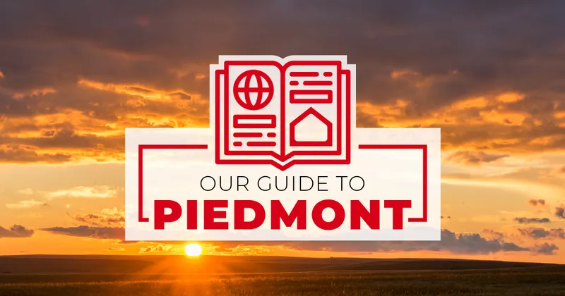 Stock image with Our Guide to Piedmont graphic overlaid.